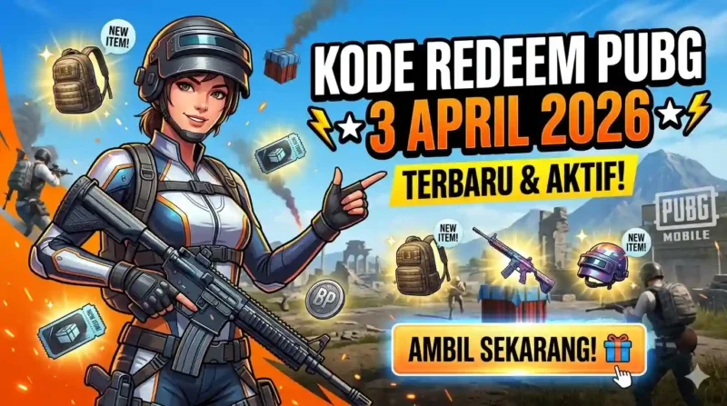 Klaim Skin M416 Gratis! Kode Redeem PUBG Mobile 3 April 2026 Terbaru. Ilustrasi AI