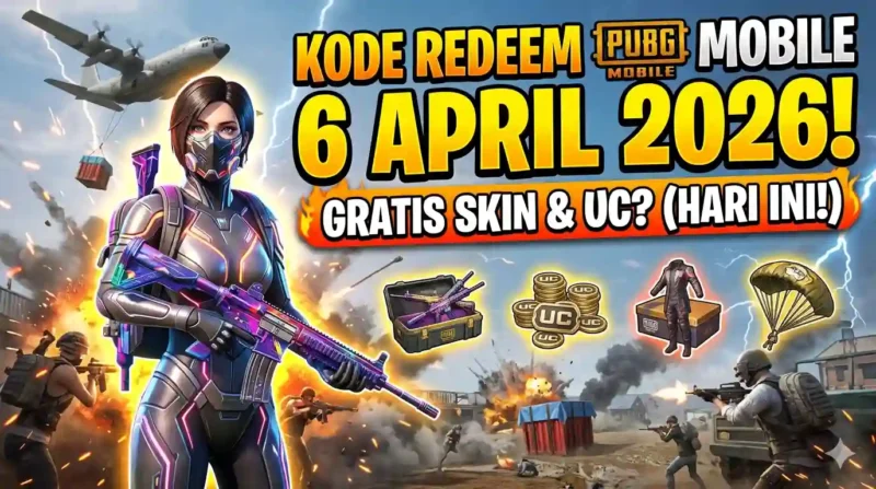 Ilustrasi Kode Redeem PUBG Mobile 6 April 2026. Gemini AI
