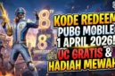 Kode Redeem PUBG Mobile 1 April 2026: Klaim Skin Gratis & UC Hari Ini. Ilustrasi AI