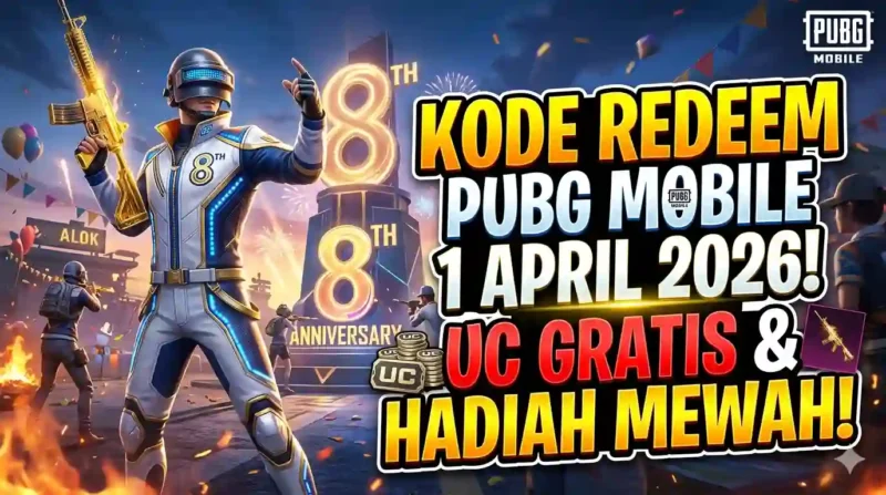 Kode Redeem PUBG Mobile 1 April 2026: Klaim Skin Gratis & UC Hari Ini. Ilustrasi AI