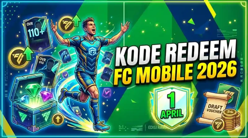 Kode Redeem FC Mobile 1 April 2026 Terbaru. Ilustrasi AI