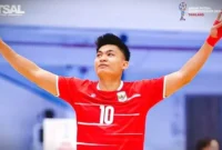 Muhammad Sanjaya cetak hattrick saat Timnas Futsal Indonesia hajar Brunei Darussalam 7-0. (Foto: Dok. FFI)