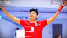 Muhammad Sanjaya cetak hattrick saat Timnas Futsal Indonesia hajar Brunei Darussalam 7-0. (Foto: Dok. FFI)