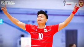 Muhammad Sanjaya cetak hattrick saat Timnas Futsal Indonesia hajar Brunei Darussalam 7-0. (Foto: Dok. FFI)