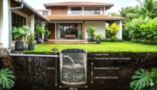 Ilustrasi - Sumur Resapan Kreatif untuk Halaman Rumah Sempit. Gemini