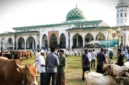 Suasana Idul Adha di Perkarangan Masjid. (cretaed by AI)