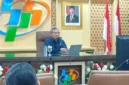 Deputi Bidang Statistik Distribusi dan Jasa Badan Pusat Statistik (BPS) Ateng Hartono menyampaikan rilis Berita Resmi Statistik Edisi Mei 2026 di Jakarta, Senin (4/5/2026). (ANTARA)
