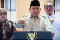 Presiden RI, Prabowo Subianto, saat meresmikan Museum Marsinah dan Rumah Singgah di Kabupaten Nganjuk, Provinsi Jawa Timur, Sabtu (16/5/2026) pagi. 