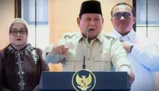 Presiden RI, Prabowo Subianto, saat meresmikan Museum Marsinah dan Rumah Singgah di Kabupaten Nganjuk, Provinsi Jawa Timur, Sabtu (16/5/2026) pagi. 
