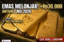Ilustrasi - Emas batangan Antam 1 gram dengan sertifikat LBMA. Harga Emas Antam Hari Ini 7 Mei 2026.
