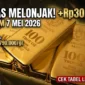 Ilustrasi - Emas batangan Antam 1 gram dengan sertifikat LBMA. Harga Emas Antam Hari Ini 7 Mei 2026.