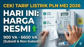 Ilustrasi - Warga tengah mengisi ulang token listrik.