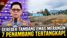 Kolase - Polda Jambi Ringkus 7 Penambang Emas Ilegal di Merangin, Polisi Buru Sang Pemodal.