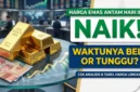Ilustrasi - Harga Emas Antam Hari Ini Naik.