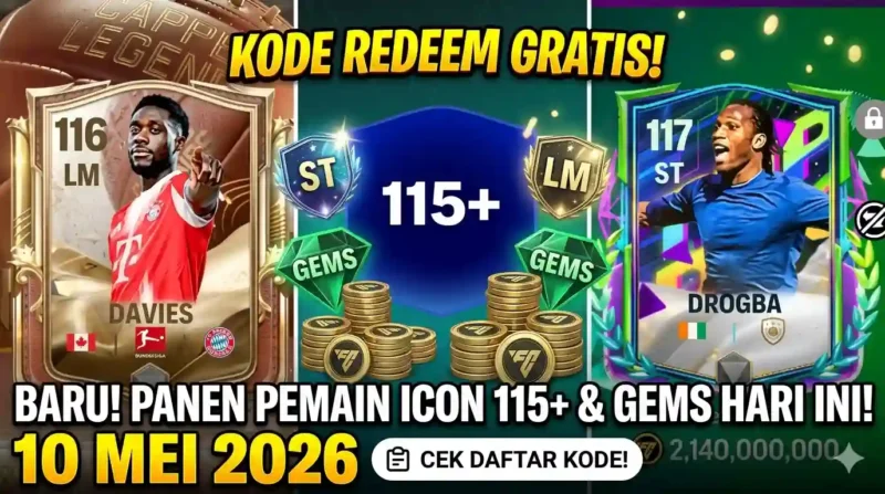 Ilustrasi - Kode Redeem FC Mobile 10 Mei 2026.
