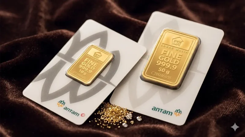 Harga Emas Antam Hari Ini Jumat 22 Mei 2026 Stabil Rp2,8 Juta per Gram.
