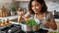 Cara Merebus Daun Pepaya Agar Tidak Pahit dan Tetap Hijau Segar. Gemini