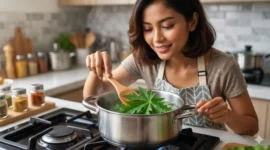Cara Merebus Daun Pepaya Agar Tidak Pahit dan Tetap Hijau Segar. Gemini