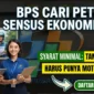 Ilustrasi - BPS Cari Petugas Sensus Ekonomi 2026.
