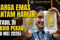 Ilustrasi - Harga Emas Antam Hari Ini 10 Mei 2026. (Foto: ANTARA)