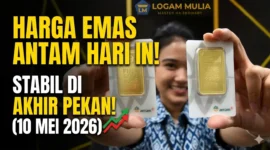 Ilustrasi - Harga Emas Antam Hari Ini 10 Mei 2026. (Foto: ANTARA)