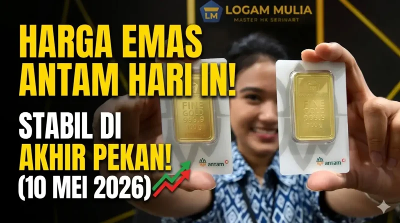 Ilustrasi - Harga Emas Antam Hari Ini 10 Mei 2026. (Foto: ANTARA)