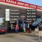 Ilustrasi - Suasana Antrian Pengisian BBM di SPBU.