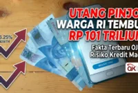 Ilustrasi - Utang Pinjol Warga Indonesia Tembus Rp 101 Triliun.