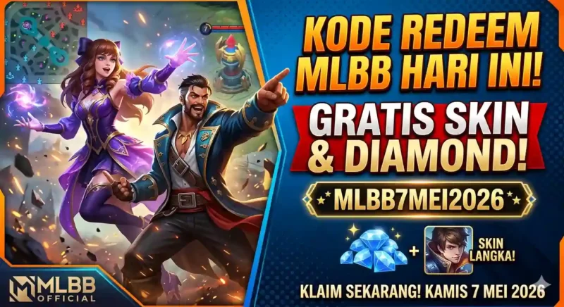 Ilustrasi - Sikat Sekarang! Kode Redeem MLBB 7 Mei 2026: Banjir Skin dan Diamond Gratis.