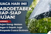 Ilustrasi hujan ringan hingga sedang. (Istimewa)