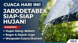 Ilustrasi hujan ringan hingga sedang. (Istimewa)