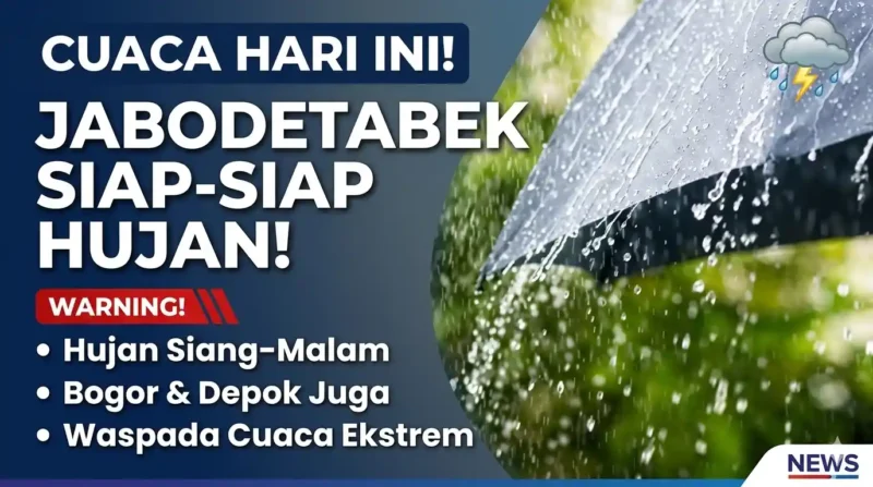 Ilustrasi hujan ringan hingga sedang. (Istimewa)