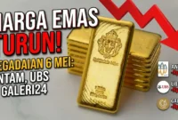 Ilustrasi - Emas Batangan. Harga Emas Hari Ini: Antam, UBS, dan Galeri24 Kompak Turun, Waktunya Borong?