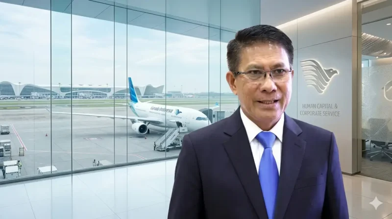 Frans Dicky Tamara, Direktur Human Capital & Corporate Service Garuda Indonesia. 