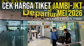 Ilustrasi - Pintu keberangkatan Bandara Sultan Thaha Syaifuddin Jambi.