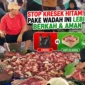 Proses pemotongan hingga pengemasan daging kurban.(KOMPAS.COM)