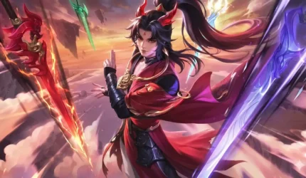 Cara Dapat Skin Ao'yin Crimson Skyblade HoK