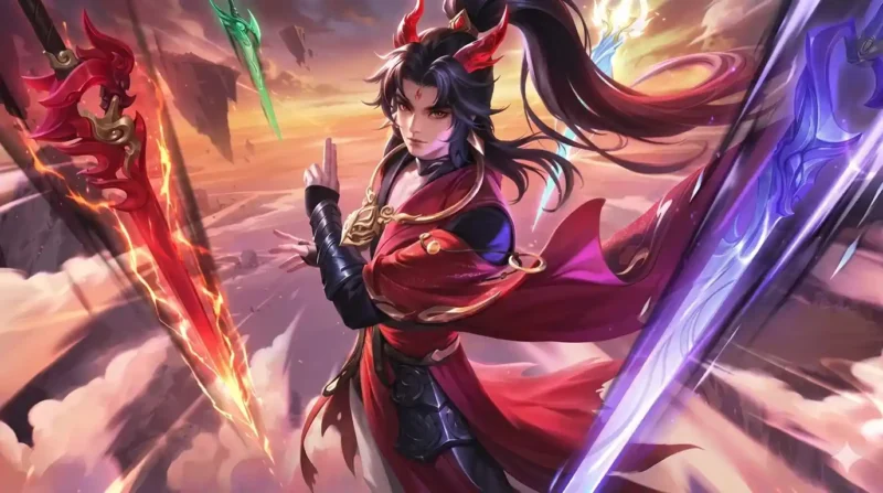 Ilustrasi - Cara Dapat Skin Ao'yin Crimson Skyblade HoK.