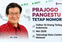 Pengusaha Prajogo Pangestu, Orang Terkaya Indonesia Mei 2026.