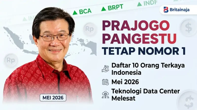 Pengusaha Prajogo Pangestu, Orang Terkaya Indonesia Mei 2026.