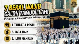 Ilustrasi Jamaah Haji Beribadah.