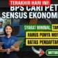 Ilustrasi - Daftar Mitra BPS untuk Sensus Ekonomi 2026.