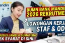 Ilustrasi - Teler Bank Mandiri sedang Melakukan Pelayanan terhadap Nasabah.
