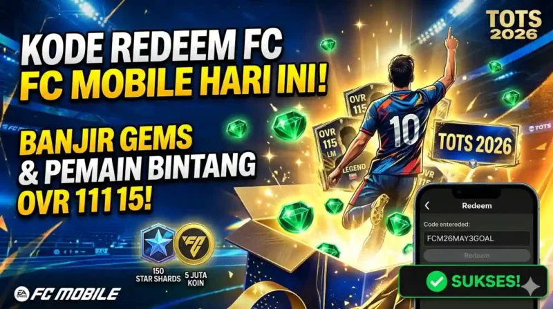 Ilustrasi - Kode Redeem FC Mobile 8 Mei 2026.