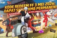 Ilustrasi - Kode Redeem FF 3 Mei 2026.