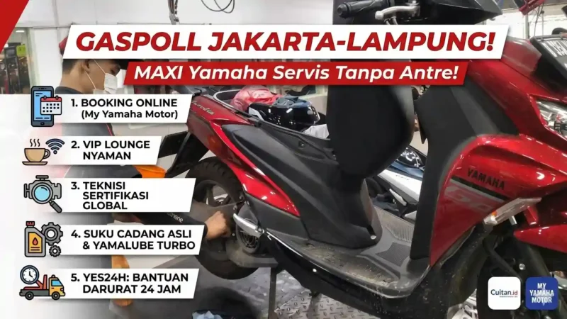 Servis motor di bengkel resmi Yamaha. (ist)