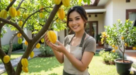 Ilustrasi - Pohon Buah Minim Hama yang Bikin Pekarangan Rumah Tetap Bersih.