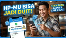 Ilustrasi - Sedang Menggunakan Aplikasi Penghasil Saldo DANA 2026 yang Makin Transparan.