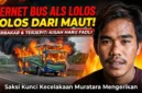 Kernet Bus ALS, Muhamad Fadli (29), menjadi satu dari empat korban selamat dalam kecelakaan maut Bus ALS dan truk tangki BBM di Jalan Lintas Sumatera (Jalinsum), wilayah Kabupaten Musi Rawas Utara (Muratara), Sumatera Selatan, Rabu (6/5/2026). 