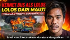 Kernet Bus ALS, Muhamad Fadli (29), menjadi satu dari empat korban selamat dalam kecelakaan maut Bus ALS dan truk tangki BBM di Jalan Lintas Sumatera (Jalinsum), wilayah Kabupaten Musi Rawas Utara (Muratara), Sumatera Selatan, Rabu (6/5/2026). 